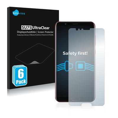 6x Schutzfolie für Honor View 10 Display Schutz Folie