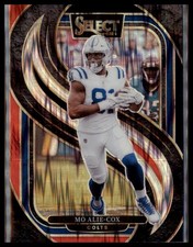 2024 Panini Select #184 Mo Alie-Cox Black & Red Prizm Shock