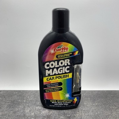 Turtle Wax Color Magic 16 oz Black Car Polish + Chipstick Open Bottle 90% Full