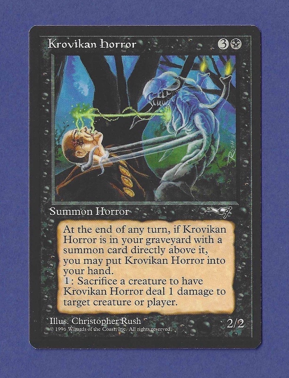 1996 Magic the Gathering - Krovikan Horror - Alliances MTG