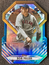 2022 Topps Update #DGDC-59 Bob Feller Diamond Greats Die Cut BLUE SP. Cleveland
