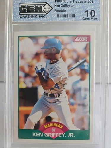 1989 Score Rookie Traded Ken Griffey Jr #100T (RC)  Free Shipping