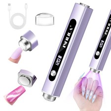 NXJ INFILILA Multi-Functional Handheld UV Light for Gel Nails with Cat Purple