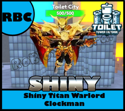 UNIQUE TRAIT SHINY TITAN WARLORD CLOCKMAN +300% DPS - TOILET TOWER DEFENSE - TTD