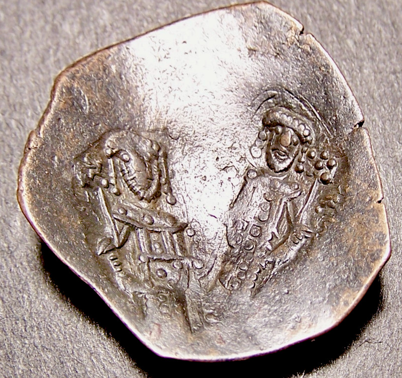 Byzantine Cup Coin, Medieval Crusades, 23-26mm, 12th-14th Cent AD, Trachy