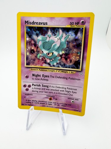 Pokemon TCG Neo Revelation Rare Holo Misdreavus 11/64 MP