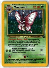 1999 Venomoth ⭐️ 13/64 Holo WOTC Vintage Rare Jungle Pokemon MP Crease on eBay