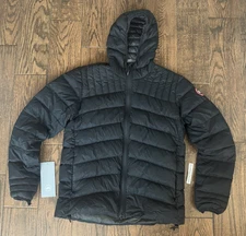 100% Authentic Canada Goose Brookvale Hoody Puffer Jacket in Black - Size XL