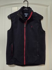 Polo Ralph Lauren Performance Vest Jacket Boys Large Black Fleece Full-Zip