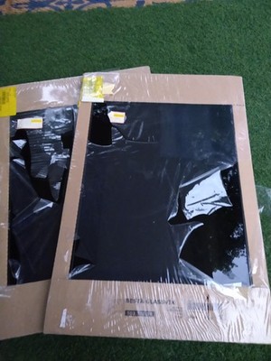 IKEA BESTA GLASSVIK HIGH GLOSS BLACK SLAB DOOR BESTA 23-1/2 X 15''  502.780.38
