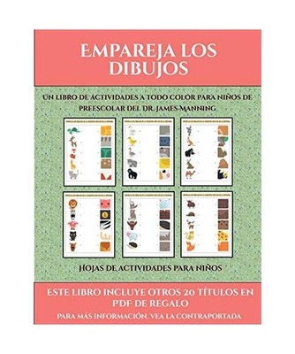 Hojas de actividades para niños [Empareja los dibujos]: Este libro contiene 30 