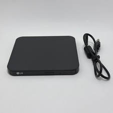 LG Ultra Slim Portable DVD Writer Compatible w/ Windows  Mac SP80NB80 TESTED
