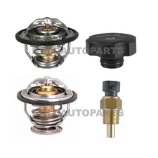 Motorad Kit 185 & 180 Degree Thermostats Cap Temp Sender for GMC Pickup Duramax