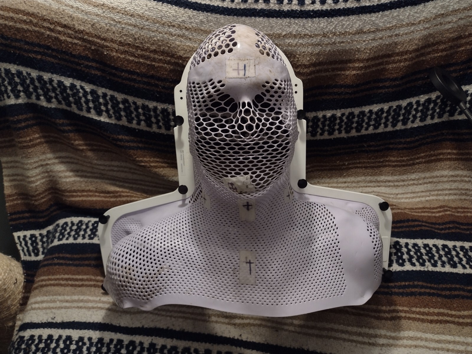 Thermoplastic Radiotherapy Mask Immobilization 5point Fixation Mask
