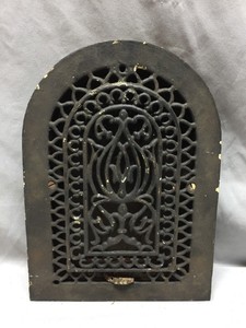 Antique Cast Iron Arch Decorative Heat Grate Wall Register 8x12