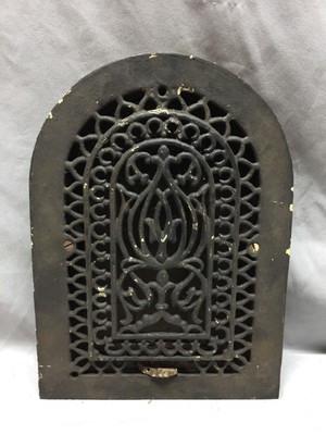 Antique Cast Iron Arch Decorative Heat Grate Wall Register 8x12