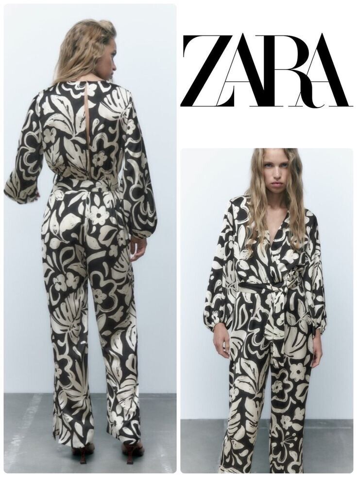 ZARA WOMAN LONG PRINT JUMPSUIT 8972/291 SZ L | eBay ZARA WOMAN LONG PRINT JUMPSUIT 8972/291 SZ L | eBay