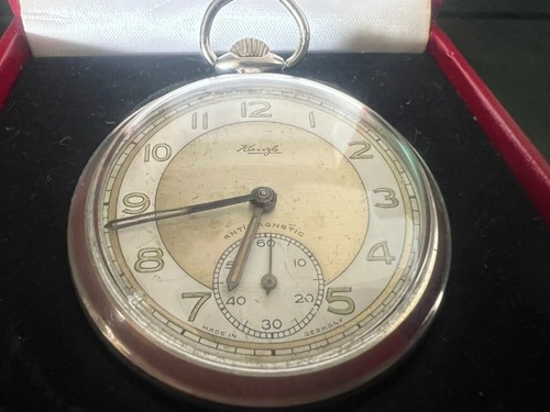Kienzle Pocket Watch Manual Winding Chrome Works Vintage Years 1970 - Picture 4 of 9