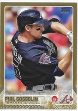 2015 Topps Series 2 Baseball Gold Phil Gosselin Gold 1621/2015 Braves