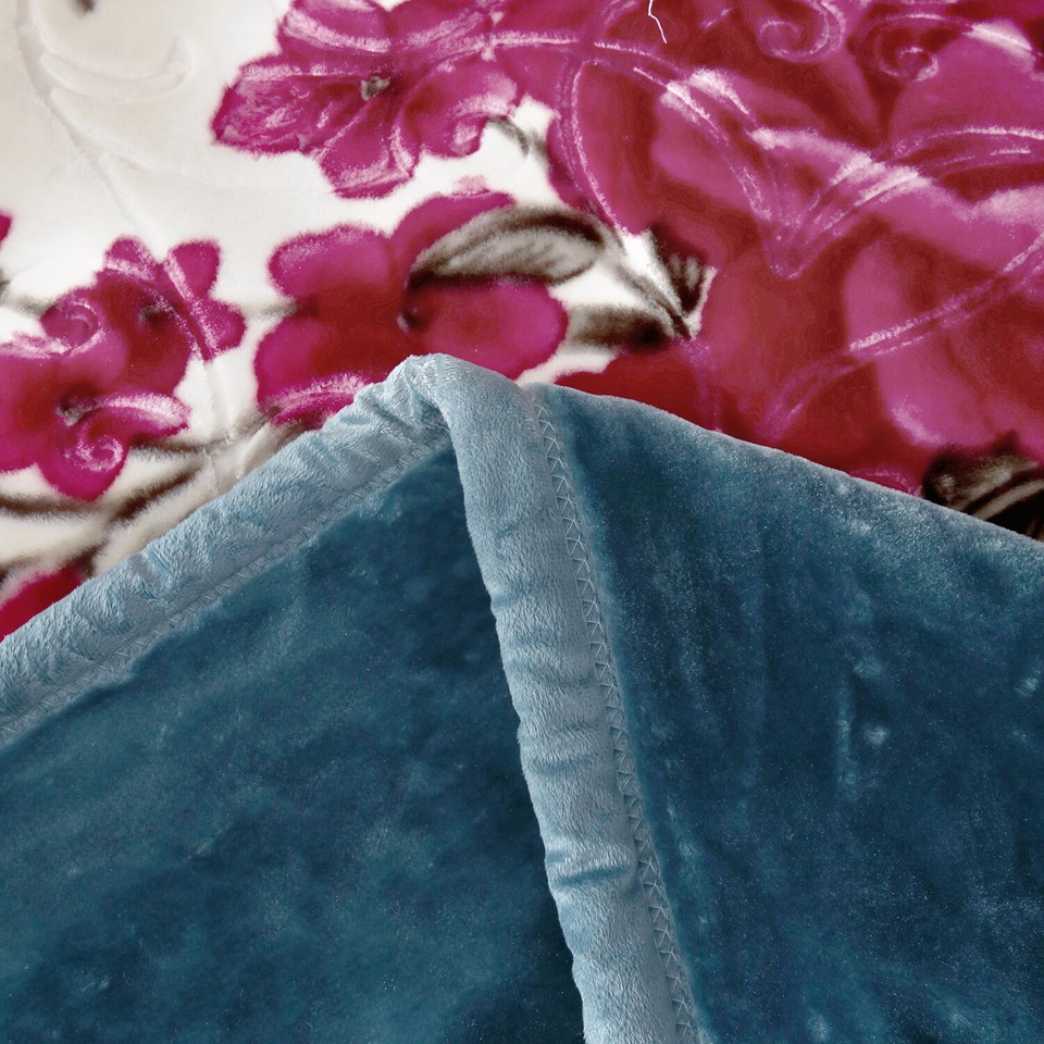 Microplush Fleece Blanket 2-Ply Korean Mink Thick Bed Blankets Winter ...