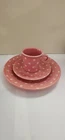 Fiesta Peony White Dots Dinner Plate Salad Plate  & Mug HLCCAOutlet Exc HTF RARE