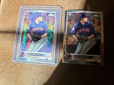 HYPER SP 2022 Topps Chrome #62 Eli Morgan RC + BASE ROOKIE CARD CLEVELAND 
