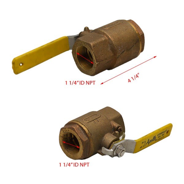 Apollo 77-146-a9 Bronze 600 WOG FP CII 1 1/4