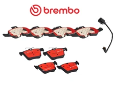 Front & Rear Brake Pad OE Brembo Ceramic +Sensor for Audi TTS Quattro 16-23