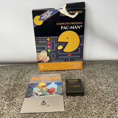 Pac-Man Atari 400 800 XL XE Big Box Complete in Box CIB