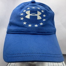 Under Armour Hat Freedom Stars Blue Embroidered Logo Snap Back Adjustable