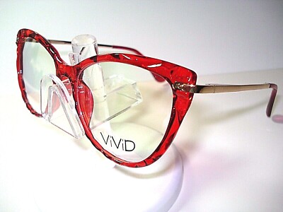NEW AUTHENTIC VIVID LADIES CATEYE  EYEGLASSES FRAME 936 WINE SALE SALE