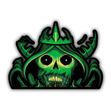 The Lich Evil Horns Spirit King Adventure Time 5" JDM Green Vinyl Decal Sticker