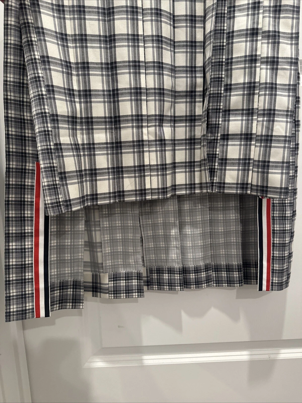 Abito a quadretti Thom Browne lunghezza pantaloni a pieghe taglia 38 lana
