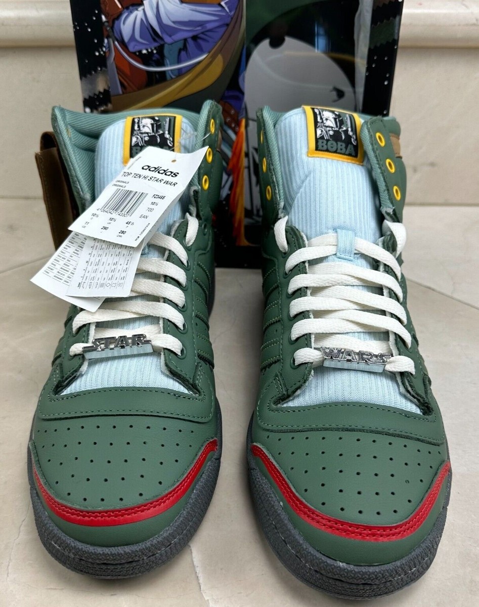 Adidas Top Ten Hi Star Tenis Boba Fett Adidas Adidas Top Ten Hi X