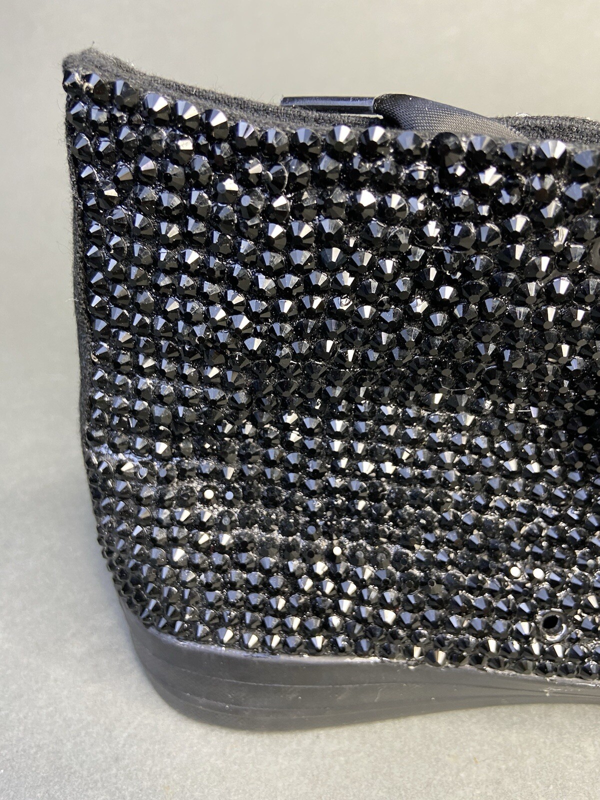 ZGR High Top Stoned Bedazzle Black Sneakers Shoes Women's Size 9.5