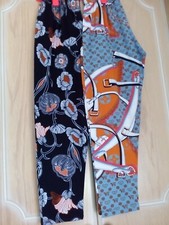 2 set Ladies Printed pants Leggings Cotton   UK 10-12 Size W30-32 