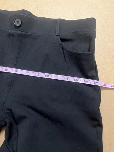 Pantalones de vestir Betabrand pantalones de yoga clásicos pierna recta talla L negro pequeño elástico - Imagen 10 de 13