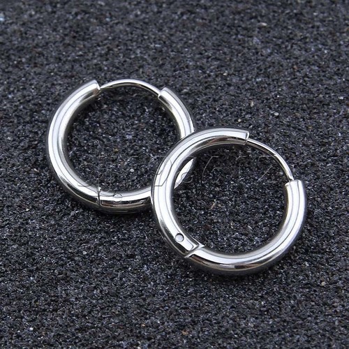 3 Pair Men Women Hoop Earrings Stainless Steel Cartilage Lip Piercing Nose Ring - Bild 7 von 11