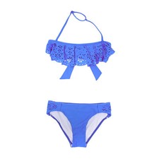 SEAFOLLY GIRLS SUMMER CAMP MINI TUBE BIKINI SWIM SET DENIM BLUE SIZE 6 NEW  56