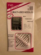 18 multi-used needles self threading needles