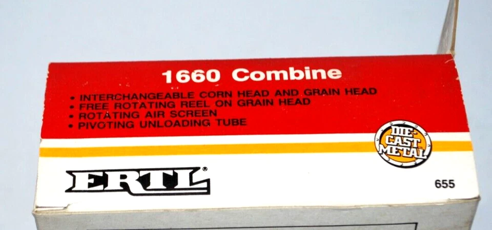 Estuche IH vintage 1988 1/64 ERTL 1600 combinado con ambos cabezales nuevo sellado de fábrica Foto 3 de 4