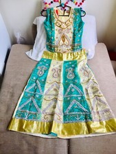 Black Friday Sale Indian Deshi  Kids Net Floral Lehenga Dress Brand New 3pic.
