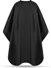 Hair Cutting Cape with Adjustable Snap Closure, Professional Barber Cape,...