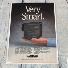 1991 Magnavox Compact VHS Camcorder Vtg Print Ad/Poster Promo Art Magazine Page
