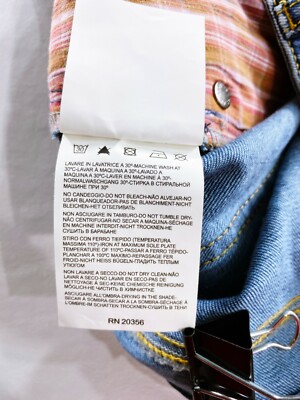 AJ Armani Jeans Womens Capo Campione Jeans Size 28 Blue Fringed