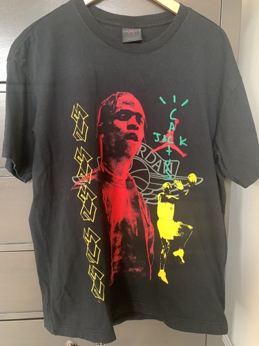travis scott air jordan tee black 