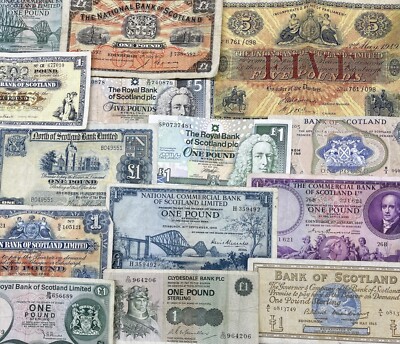 Scottish Notes Collection SCOTTISH BANKNOTES - CHOICE OF BANKNOTE AND STYLE - SCOTLAND | eBay UK