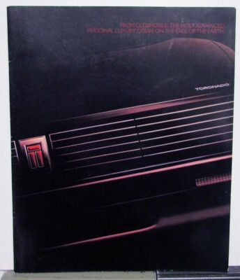1986 Oldsmobile Toronado Color Options Available Features Sales Brochure