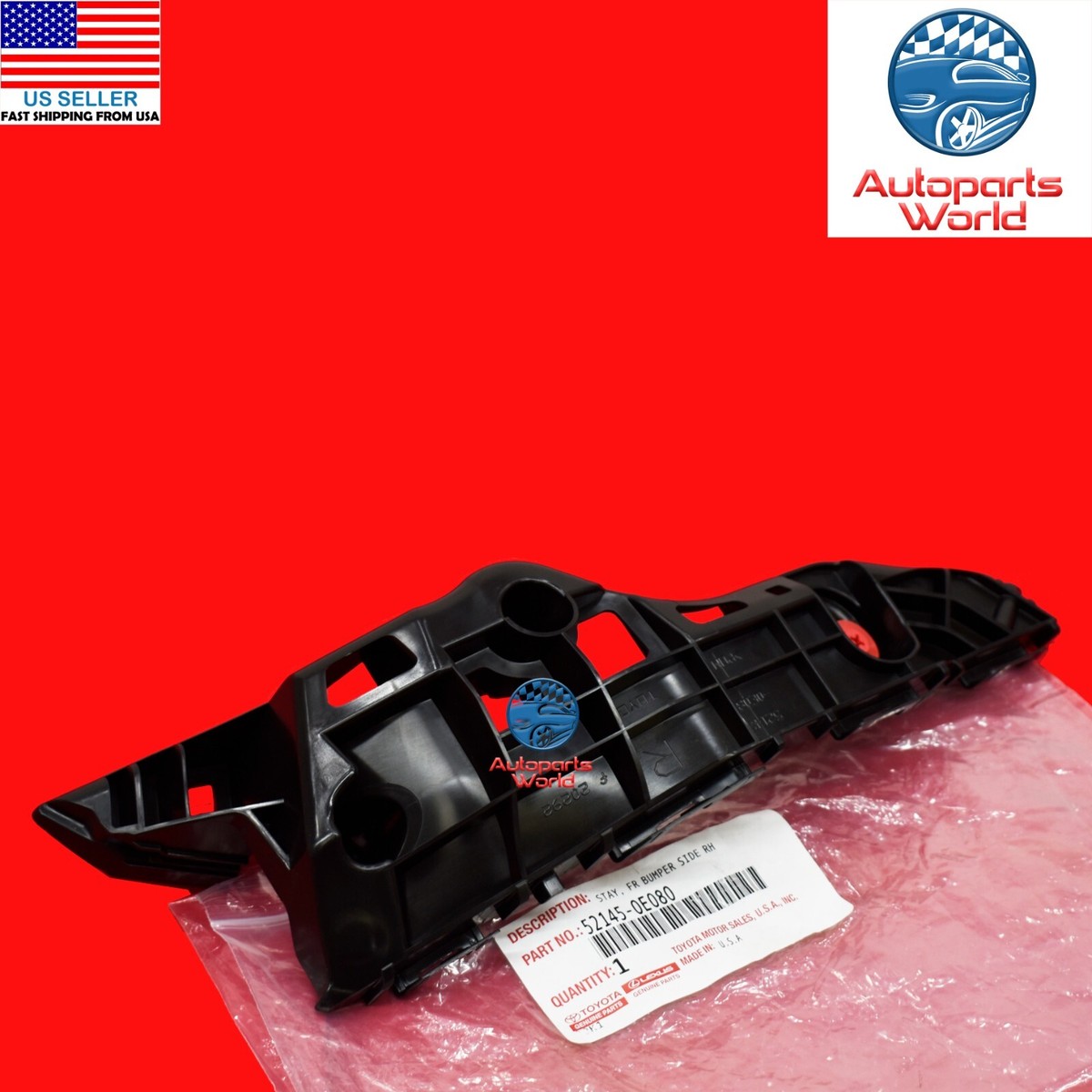 GENUINE TOYOTA 17-19 HIGHLANDER PASSENGER FRONT BUMPER COVER