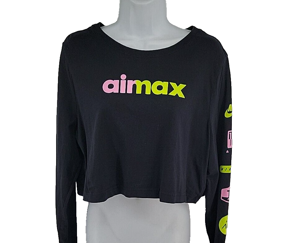 women's nike long sleeve crop top